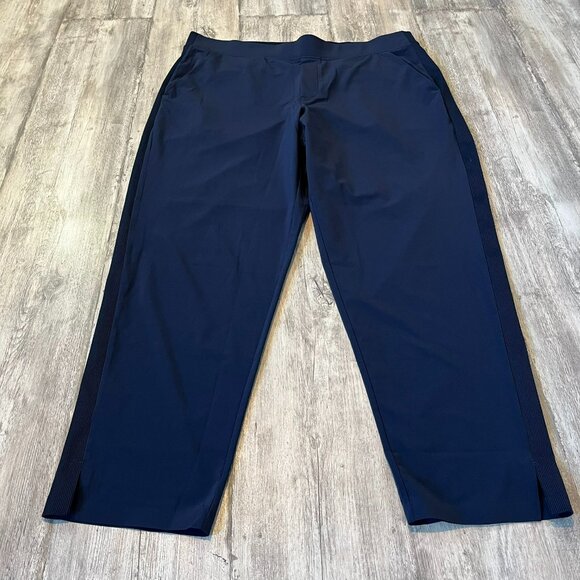 NWOT! Athleta Brooklyn Mid Rise Ankle Pant, Navy Blue, Size 16 - Picture 6 of 15